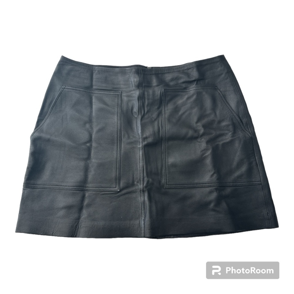 Genuine Leather French Mini Skirt